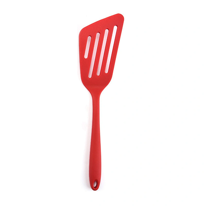 Non-Stick Silicone Slotted Flipper Turner Fish Spatula Kitchen Cooking Oblique Leak Shovel Tool Shovel Steak Frying Shovel